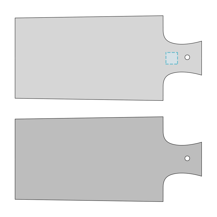 Rechteckiges Präsentationsbrett Schiefer